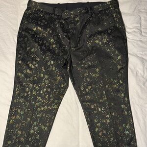 INC International Concepts Black and Gold Dress Pants